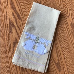 Park Designs Tan Bunny Love Cotton Kitchen Towel